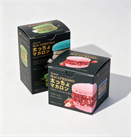 Boîte d'emballage pour macarons avec logo personnalisé, boîte en papier alimentaire pour desserts avec logo personnalisé