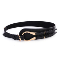 Ceinture pour femme tendance et polyvalente, pour robe ou blazer, couleur unie, boucle de haute qualité, accessoires en cuir PU