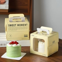Cajas de Papel para Pastelería con Diseño Personalizado, para Pasteles y Repostería, Estructura Resistente, Embalaje Ecológico y Reciclable con Asa