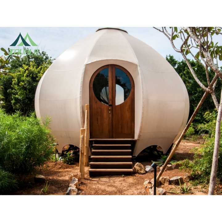 Unique Niche Airbnb Cabin Outdoor Camping Tent Pumpkin Shaped Cabin ...