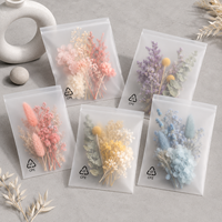 Sacs auto-adhésifs translucides givrés en CPE imprimés en héliogravure, 50 microns, légers, anti-poussière, pour chaussures