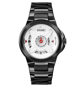 SKMEI — montre rétro de design pour hommes, en acier inoxydable, largeur 1699 - Product Image 1