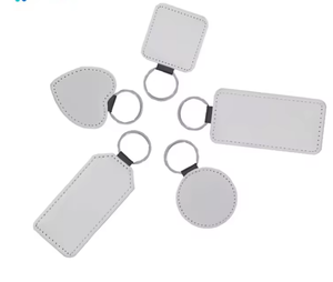 Porte-clés vierges double face blancs pour sublimation – Cœur, carré, rectangle, rond - Product Image 1