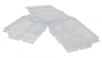 Envases Transparentes de Plástico PET con 6 Cavidades para Cera Fundida, Tipo Concha, al por Mayor