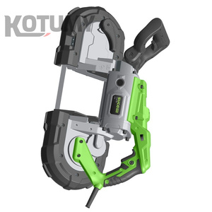 Mesin gergaji pita Horizontal baja tahan karat, elektrik multi-fungsi untuk penggunaan rumah efisien logam & pemotong kayu pekerjaan kayu - Product Image 1