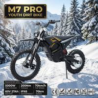 BlazeTrek M7 Pro All-Terrain Electric Dirt Bike for Teenagers 60V 27Ah Lithium 5000W Motor 70KPH Top Speed 800mm Seat Factory