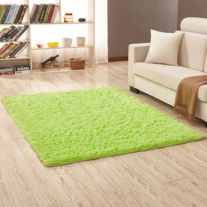 Tapis gris pour salon, tapis moelleux pour chambre à coucher, tapis antidérapants pour la maison, tapis en velours doux, couverture pour chambre d'enfant - Product Image 5