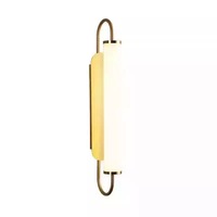 Lámpara de Pared LED de Estilo Artístico, de Hierro Mate, con Tiras Largas, para Decoración de Paredes de Cafeterías, Habitaciones de Huéspedes y Fondo de TV