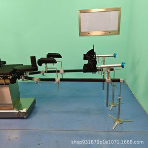 Medical Electric Multi Functional Orthopedic Traction Operating <b>Table</b> With Carbon Fiber And Stainless Steel <b>Leg</b> Traction QYJ 658 - Product Image 1