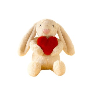 Divertente e Adorabile <span class=keywords><strong>Coniglio</strong></span> di Peluche Britannico per San Valentino, Super Morbido con Cuore, Imbottitura in Cotone PP, Unisex, 31-50cm, Regalo Giocattolo - Product Image 5