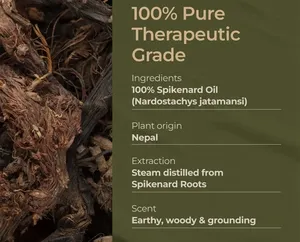 100% чистое эфирное масло жатаманси (спикенарда) оптом от поставщика, терапевтического класса для ароматерапии и косметики - Product Image 3