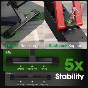 ספסל משקולות מתכוונן של בסטר, ספסל מתקפל ויציב במיוחד, ספסל הרמה יציב פי 5, ספסל אימונים משקולות בשיפוע, שטוח וירידה - Product Image 4