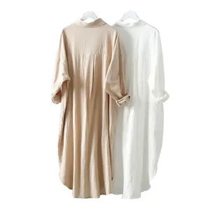 Chaoqi marque en gros 100% polyester robe d'été robes décontractées grande taille robes pour femmes
