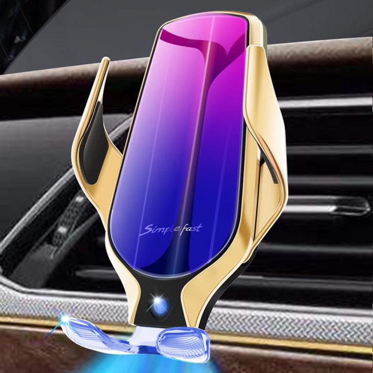 Автоматический зажим инфракрасный авто индукционный QI автомобильный беспроводной держатель для телефона