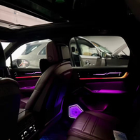 Pour Porsche Cayenne 2024 : Éclairage d'ambiance dynamique, éclairage LED intérieur Symphony, garnitures lumineuses et accessoires d'éclairage pour les enceintes.