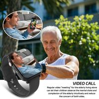 Bracelet d'urgence pour personnes âgées, patients autistes, patients atteints de démence d'Alzheimer, téléphone d'urgence 4G, tracker GPS, montre SOS pour personnes âgées