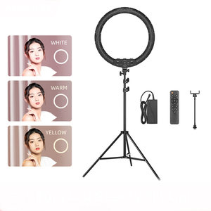 Luce ad Anello LED 21" 50W Bicolore 3000K-6000K, Portatile con Temperatura di Colore Regolabile, Alimentazione USB, Luce per Trucco e <span class=keywords><strong>Video</strong></span> <span class=keywords><strong>YouTube</strong></span> - Product Image 3