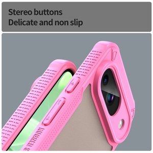 Pour Google Pixel 9 Armor Glaze <span class=keywords><strong>PC</strong></span> Hybrid TPU Phone Case(Pink) - Product Image 6