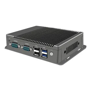 BKHD 2LAN Embedded Mini PC Fanless Industrial Computer Bay Trail Celeron IoT Automation Data Acquisition Machine Vision G40