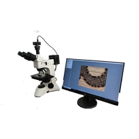 5,10,40,60,100 Objective Trinocular Metallographic Microscope Equipped Bright Field Objective with Camera and Analysis System