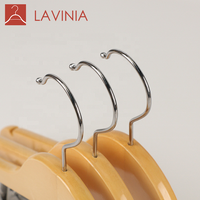 Cintres en bois pour vêtements, étagère de style Lavinia, hôtel, crochet doré, 1 pièce