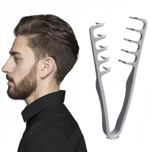Pettine <span class=keywords><strong>a</strong></span> <span class=keywords><strong>denti</strong></span> <span class=keywords><strong>larghi</strong></span> all'ingrosso per uomo, in plastica, con impugnatura testurizzata per volume e frangia - Smart Supplies per la casa - Product Image 1