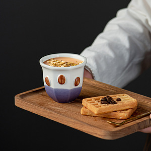 แก้วกาแฟเซรามิกแบบพกพา 180 มล. สไตล์อาหรับโบฮีเมียน สำหรับเอสเพรสโซ ลาเต้ ขายส่ง - Product Image 2
