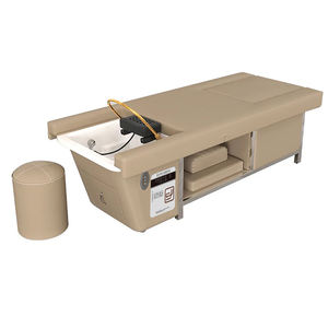 Lettino da Parrucchiere Elettrico Regolabile in Pelle Sintetica con Circolazione d'Acqua, Massaggio per Piedi e Testa, per Saloni di Bellezza e Spa Capelli, Design Moderno - Product Image 3