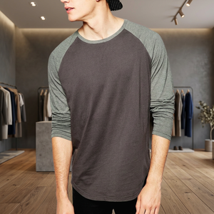 Summer Oversized <b>Raglan</b> Knitted <b>T</b>-<b>Shirts</b> Men 3D Printed Crew Neck High Street Blank Anti-Shrink Anti-Pilling Gym Use Bangladesh - Product Image 3