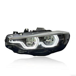 Gruppo Fari LED SJC <span class=keywords><strong>Auto</strong></span> Upgrade per BMW Serie 4 M3 F32 F36 M4 F80 F82 2014-2020 V3 Stile Ikon con DRL Giallo Bianco Ambra - Product Image 2