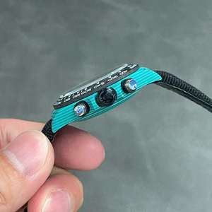 Reloj DIW para hombre, esfera de fibra de carbono 4801, pantalla de puntero deportivo personalizable, banda de nailon de 22mm, Eta, último modelo, corona - Product Image 5