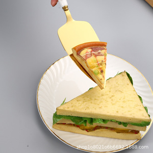 Creative Ceramic Handle Stainless Steel Cake And Pizza Spatula <b>Set</b> Non Stick <b>Baking</b> Tool For Cheese Butter Cake - Product Image 1