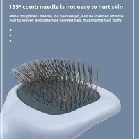 Brosse de toilettage pour animaux de compagnie, brosse de massage pour chiens et chats, brosse démêlante, brosse pour chien, brosse pour chat, outil de suppression des poils d'animaux