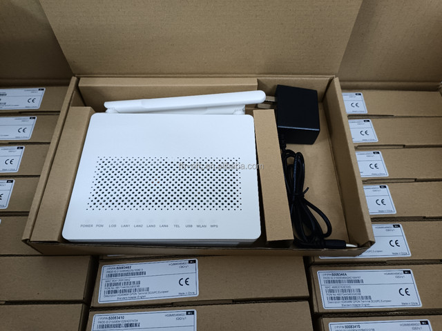 HW English Firmware HG8546M Gpon Xpon 1GE+3FE+1Tel+USB+Wifi New Modem Router optical network Onu Ont