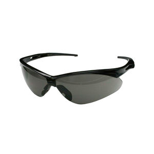 แว่นตานิรภัยแบบไม่มีขอบพร้อมกรอบสีดำเลนส์สีเทาและเคลือบป้องกันรอยขีดข่วน/ป้องกันหมอก250จุดที่10126 - Product Image 1