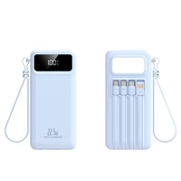 Batterie externe portable grande capacité 4 sorties USB Type C 50000 mAh avec lampe torche LED et charge rapide USB C PD 22,5 W
