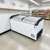 Vitrine commerciale personnalisée, vitrine de présentation, armoire à crème glacée, congélateur