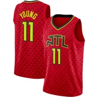 Atlanta Hawks 'Young Basketball Trikots tragen Nr. 11 Thailand Qualität Basketball Trikots Yupoo mit Logo Custom Kleidung Großhandel
