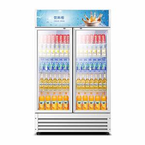 Refroidisseurs à portes en verre Réfrigérateurs Affichage Congélateurs et Réfrigérateurs Refroidisseur de boissons froides Équipement de réfrigération pour magasin - Product Image 4