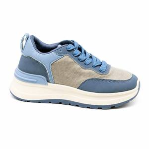 Sneakers da donna con plateau spesso, design a pannelli a strati, in velluto a coste e camoscio, con suola a blocchi, <span class=keywords><strong>scarpe</strong></span> casual alla moda - Product Image 6