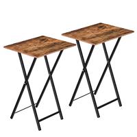 Table d'appoint pliante en métal, style minimaliste moderne, pour espaces restreints, mobilier de maison avec structure métallique robuste