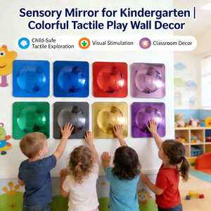 لوحة مرآة فقاعية ملونة مخصصة بتصميم آرت ديكو خفيفة الوزن من الأكريليك مقاس 10×10 بوصة بـ 9 خيارات لونية متينة - Product Image 3