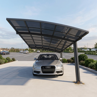 Abri de voiture extérieur sur mesure en métal avec support pour panneaux solaires pour parking résidentiel – Carport solaire