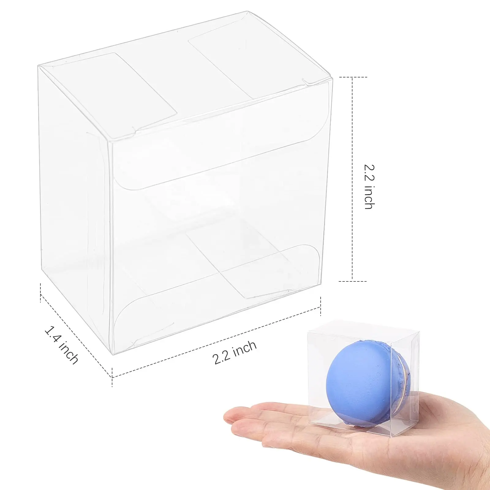 BIG SALE Auto Lock Bottom Tuck Top Clear Plastic Box Plastic Protector Case Box Toys