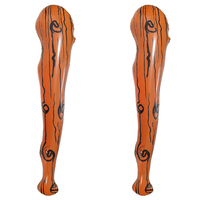 Bâton de club gonflable en plastique de 35 pouces, lot de 2, accessoires de costume de caveman pour anniversaire, cosplay, fête au bord de la piscine, adolescents
