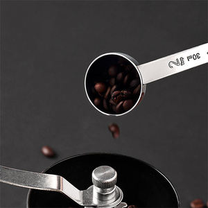 Gran oferta, cuchara medidora de café de acero inoxidable personalizada, 15CC, 30CC, cuchara de doble cara, esencial para Cocina - Product Image 3