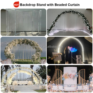 Arco de Hierro Redondo Blanco JINDA en Oferta, Arco de Boda Circular Personalizable para Fondo de Banquete y Ceremonia de Boda - Product Image 5