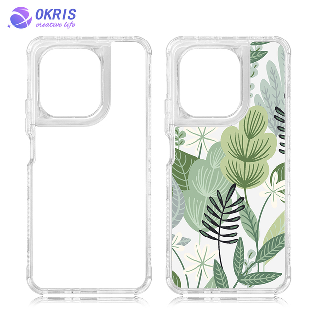 Shockproof Transparent 2D 3in1 Sublimation Phone Case for Redmi Note 13 4G Note 15 Pro 4G A3 K70E 2D Blank Cover