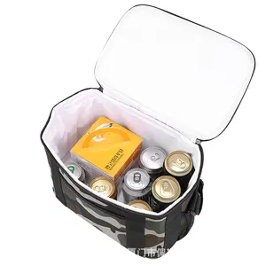 신제품 아이디어 회색 가방 일회용 단열 뜨거운 냉열 점심 600D 와인 쿨러 가방
