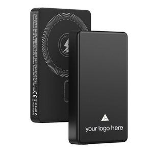 Batterie externe ultra-fine sans fil 20W à charge rapide en alliage d'aluminium magnétique Li-Polymère 10000mAh avec écran LED portable technologie GaN - Product Image 1